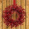 20" Iced Hawthorn Berry Wreath | Set of 4 | Elegant Holiday Decor | Perfect for Home & Events | Seasonal Decorations | Premium Quality